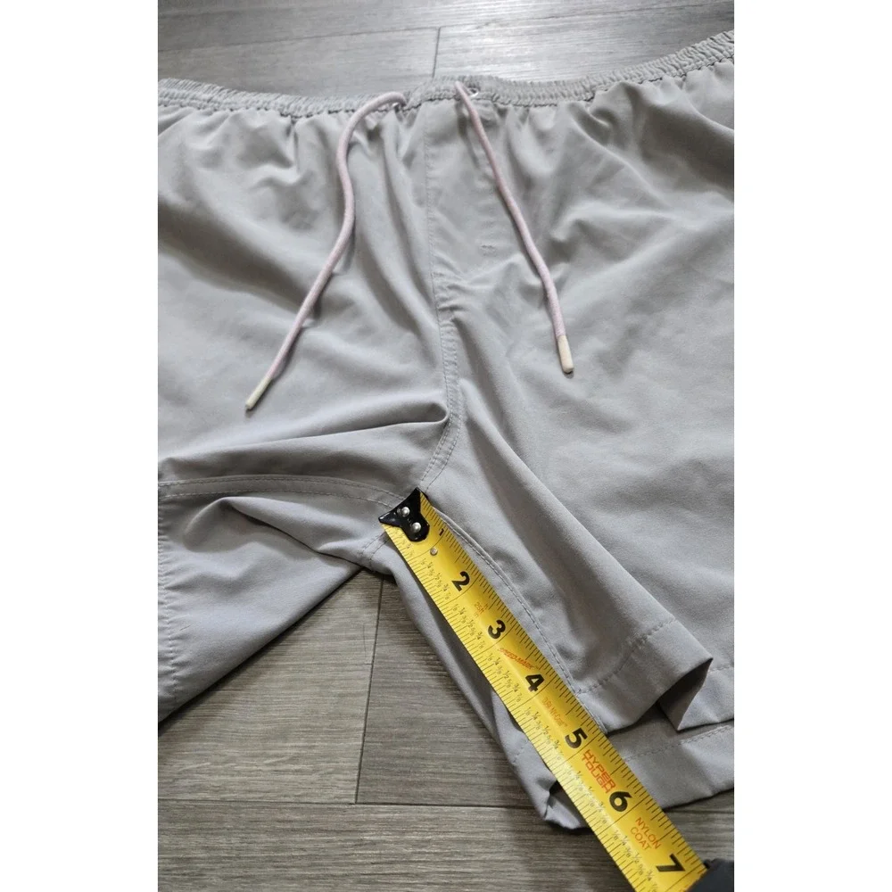 Huk Performance Fishing Men's XXL Gray Swim Trunks Lined Drawstring Shorts